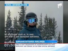 A scapat cu viata dupa ce a fost ingropata de o avalansa