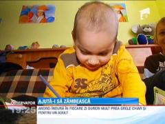 Campanie "Ajuta-i sa zambeasca!" Andrei si-a petrecut aproape jumatate din viata in spital