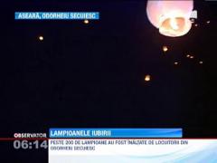 Cerul din Odorheiu Secuiesc, scaldat in lumina inainte de Craciun