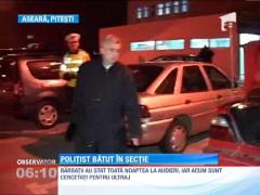 Un politist din Arges a fost batut chiar in sectie de trei indivizi