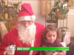 Mircea Sandu, in rolul lui Mos Craciun pentru nepoata lui