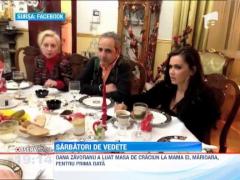 Cum au sarbatorit vedetele de Craciun. Oana Zavoranu, la masa cu mama ei, iar Cozma a mancat carnati in carne de magar
