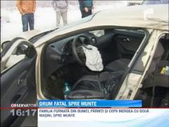 Accident tragic in Mures. O femeie si o fetita au murit pe loc