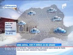 Vine gerul, vor fi -25 de grade Celsius
