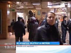 Pretul biletelor de metrou se scumpesc cu 5%