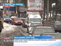 Aglomeratie pe soselele de intoarcere dinspre statiunile montane