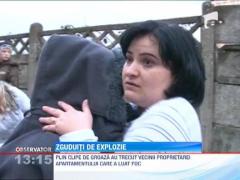 Incendiu dupa explozie intr-un apartament din Baia Mare