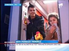 Hotii franeaza trenurile