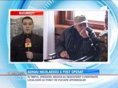 Sergiu Nicolaescu a fost operat