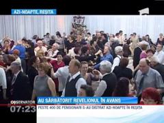 Cateva sute de pensionari din Resita au sarbatorit Revelionul in avans
