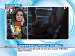 Sergiu Nicolaescu, internat in continuare la Terapie Intensiva