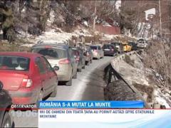 Drumul spre statiunile montante a fost un adevarat cosmar