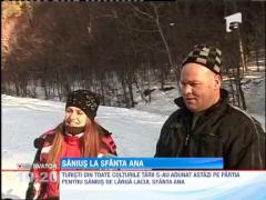 Saniutele au dat tonul distractiei pe partia de langa Lacul Sfanta Ana