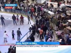 Bucurestenii au umplut din prima zi a lui 2013, centrele comerciale