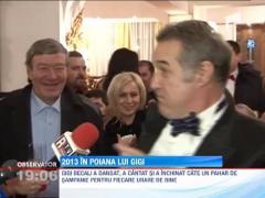 Vezi aici cum s-a distrat Gigi Becali de Revelion!