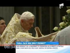 Papa Benedict al XVI-lea i-a indemnat pe credinciosi sa-si indrepte atentia spre faptele bune