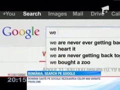 Romanii cauta pe Google rezolvarea celor mai variate probleme