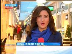 Romanii isi revin dupa revelion cu o plimbare la mall