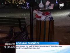 Zece tone de gunoi au ramas in urma petrecaretilor, de revelion