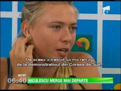 Monica Niculescu, calificata in sferturile de la Sen Zen. Maria Sarapova, out