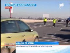 Peste 2000 de politisti de la Rutiera au fost mobilizati, astazi, pe soselele din Romania