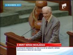 A murit Sergiu Nicolaescu