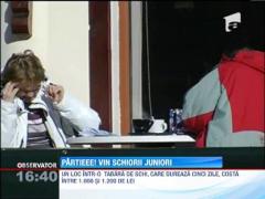 Copiii de pe schiuri