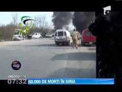 Bilantul celor 21 de luni de razboi civil din Siria a ajuns la 60.000 de morti,