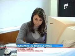 Bugetarii s-au intors la munca