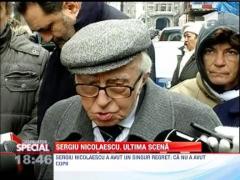 Trupul neinsufletit al lui Sergiu Nicolaescu a fost depus la Cercul Militar National