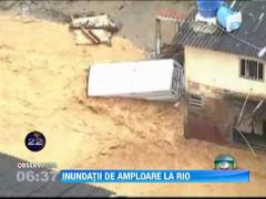 Inundatii de amploare la Rio de Janeiro