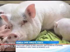 Obligata sa renunte la animalele ei de companie, cateva zeci de porci!