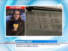 Furt de 100 de mii lei la un bancomat din judetul Timis
