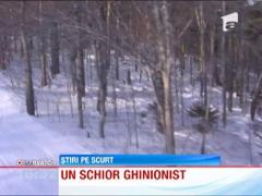 Un schior a fost fugarit de un elan