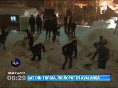 Sat din Turcia, ingropat de avalansa