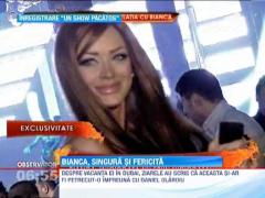 Bianca Dragusanu, singura si fericita