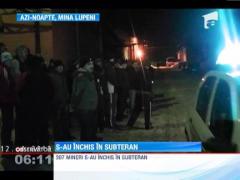 Proteste la mina Lupeni. Peste 300 de ortaci s-au blocat in subteran, dupa ce au aflat ca vor primi salarii reduse