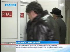 Sofer de autobuz, mort la volan