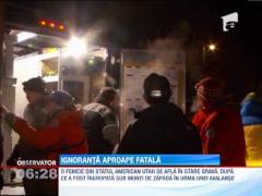 Utah: O femeie a declansat un val de zapada urias