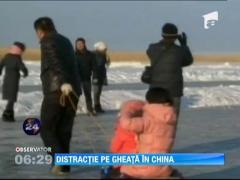 Distractie pe gheata in China
