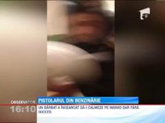 Bataie cu pumni, picioare si pistoale intr-o benzinarie din Botosani