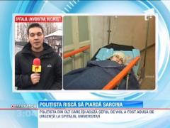 Politista din Olt care si-a injunghiat seful risca sa piarda sarcina