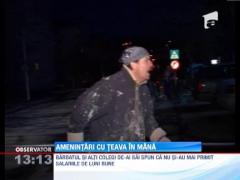 Zalau: Un muncitor, cu o teava de 4 metri in mana, si-a amenintat seful