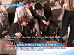 Stefan Banica Jr. si Nadia Comaneci, surprinsi impreuna intr-o inregistrare video din 1989