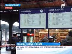 Circulatia trenurilor a fost data peste cap din cauza cetii