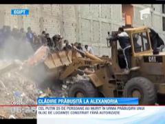 O cladire de 12 etaje s-a prabusit la Alexandria, in Egipt