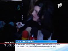 Alina Dobrin si sotul sau se lupta pentru custodia copilului