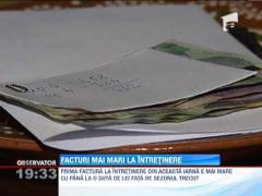 Prima factura la intretinere din aceasta iarna, mai mare cu aproximativ o suta de lei fata de sezonul trecut