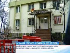 Un student de 21 de ani a gasit pe strada un portofel cu peste 30.000 de euro