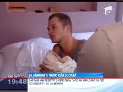 De dragul spectacolului, doi barbati au trait experienta travaliului